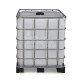 CONTAINER RENOVE PLASTIQUE 1000 L SUR ARMATURE (vide)