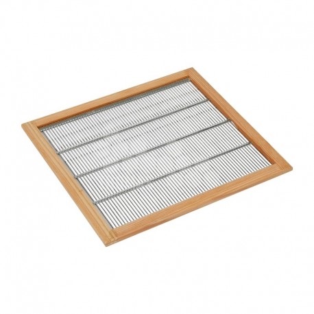 GRILLE A REINE METALLIQUE VOIRNOT (AVEC ENCADREMENT BOIS)