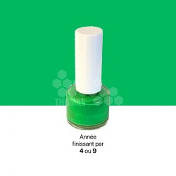 Vernis couleur verte pour marquage / élevage de reine (flacon 4 mL)