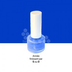 Vernis couleur bleue pour marquage / élevage de reine (flacon 4 mL)