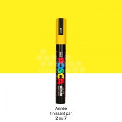 Stylo marqueur Posca de couleur jaune pour marquage de reine