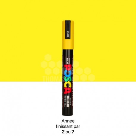 Stylo marqueur Posca de couleur jaune pour marquage de reine