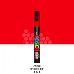 Stylo marqueur Posca de couleur rouge pour marquage de reine