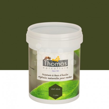 Peinture de protection aux huiles végétales Thomas® 1 L - Vert olive