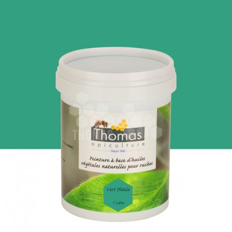 Peinture de protection aux huiles végétales Thomas® 1 L - Vert phtalo